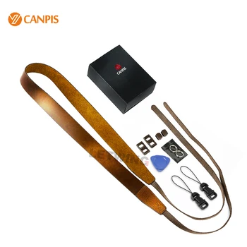 

CANPIS Brown 75-115cm Adjustable Genuine Soft Leather Camera Shoulder Neck Strap for Canon Nikon Sony Pentax DSLR Camera