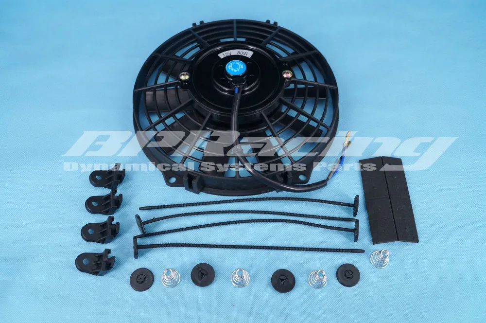 10" INCH PUSH/PULL 12V 80W SLIM REVERSIBLE ELECTRIC RADIATOR AUTO FAN