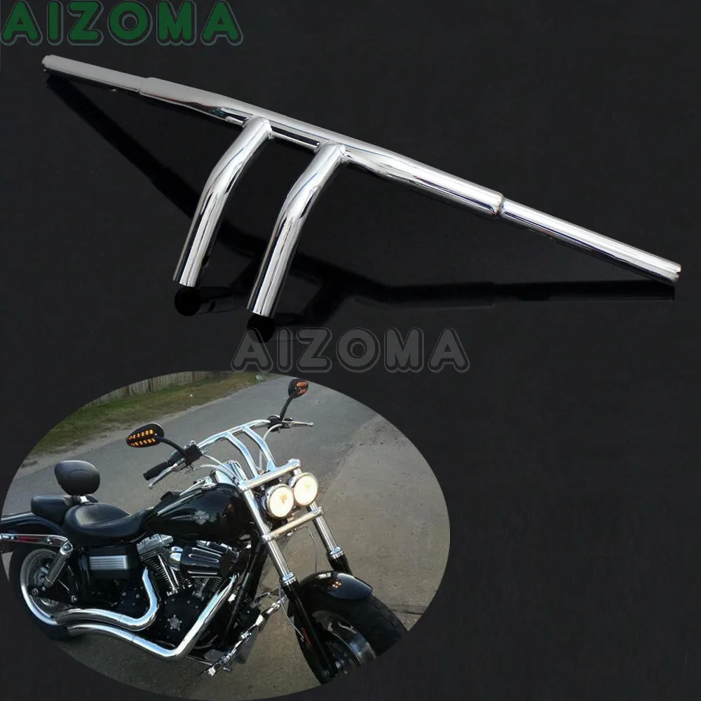 

Motorcycle Handlebars 8" Rise T-Bars 1-1/4" Custom Handle Fat Bars For Harley Cafe Racer Sportster Chopper Touring Bobber Dyna