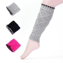 Детские гетры для девочек, модные детские вязаные шерстяные носки ручной работы, сохраняющие тепло, защищающие гетры