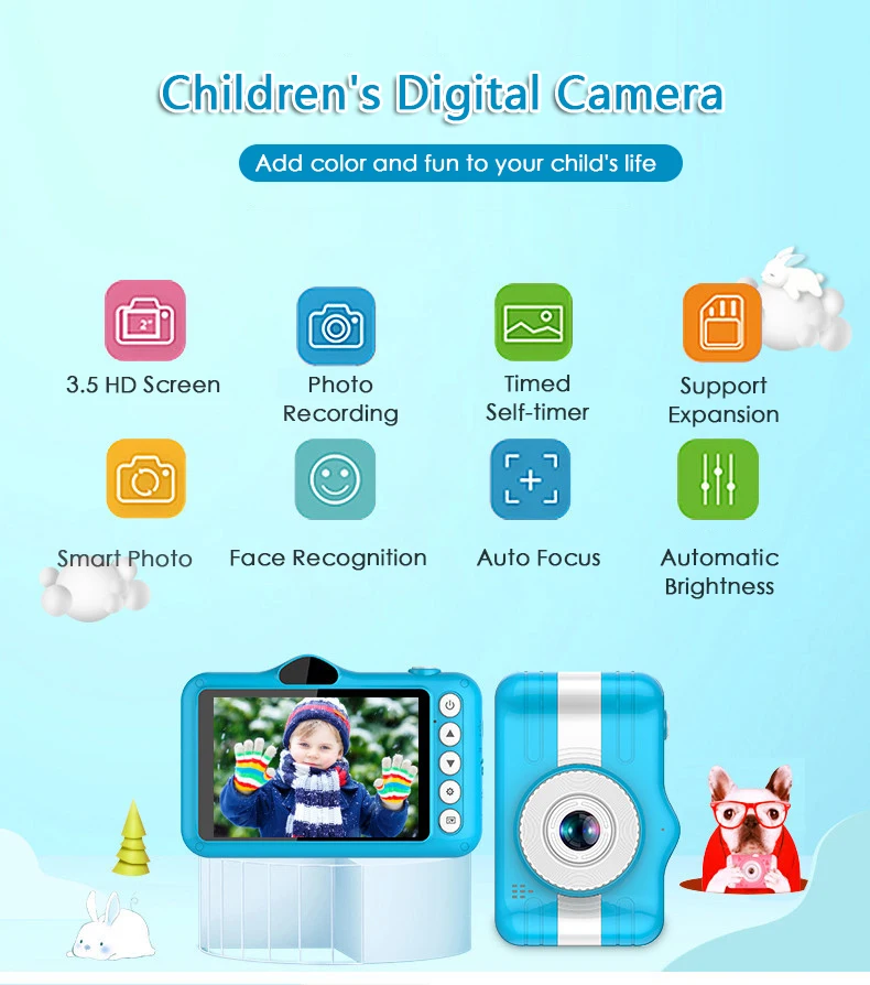 1080 P HD Color pantalla niños Mini cámara Digital Linda niños juguetes Video grabadora videocámara niño bebé polaroid Cámara 1080 P HD Color pantalla niños Mini cámara Digital Linda niños juguetes Video grabadora videocámara niño bebé polaroid Cámara