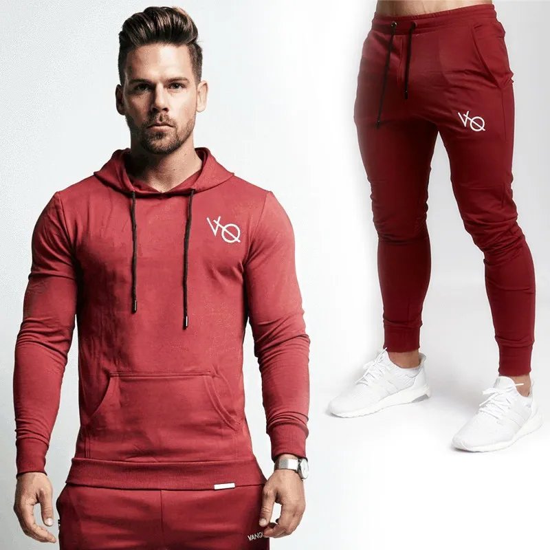 Vanquish Best Gyms Men's Sets 2019 new Sportswear Tracksuits Sets Men's  Hoodies+Pants Casual Outwear Suits Independence match
