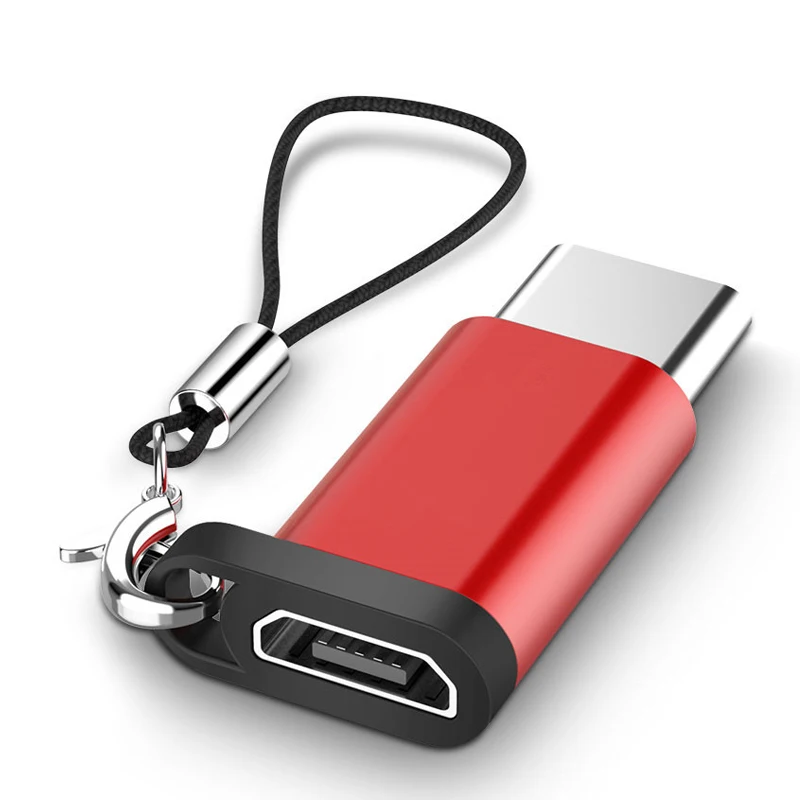 

Type C Adapter Micro USB to USB-C Converter with Keychain for Samsung HTC MacBook EM88