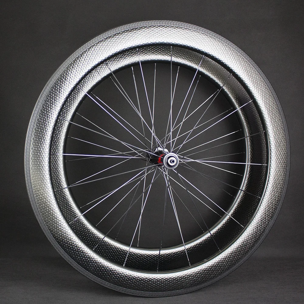 Flash Deal 2019 Swiss Aerodynamic Dimple Carbon Road Wheels Hubs 240 DT and Flat Spokes Showstopper Brake Track Free Stickers 3