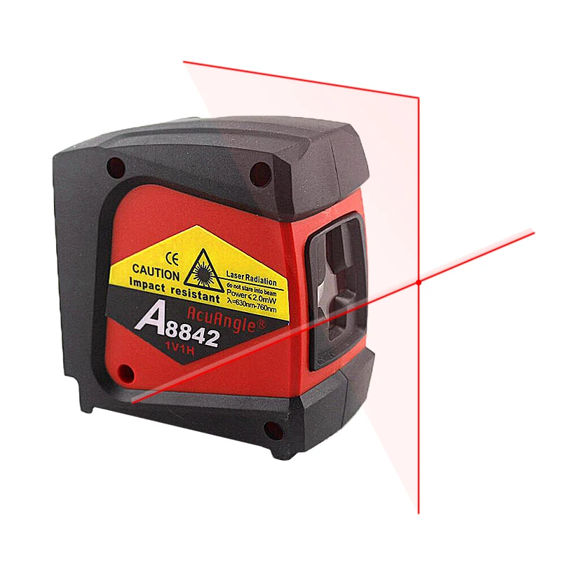 

AcuAngle A8842 Laser Level Nivel Laser 360 Self-leveling Rotary Red Cross Line 2 Lines 1 Point Diagnostic-tool