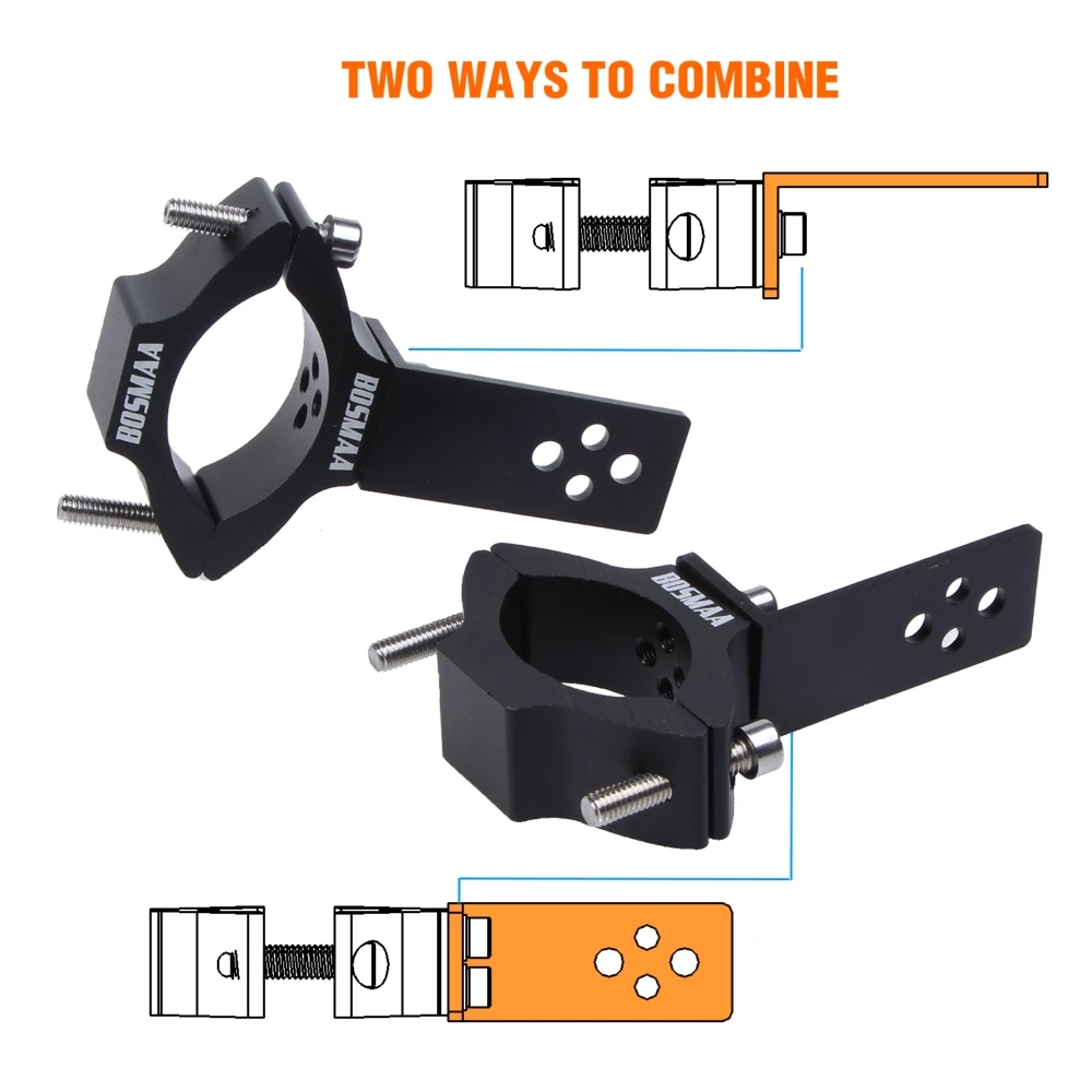 BOSMAA G26 мотоцикл сигнал поворота Перемещение вилка зажимы крепление светильник держатель лампа кронштейн для 30 мм-54 мм передняя вилка