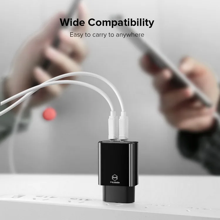 MCDODO быстрое зарядное устройство А USB для путешествий с вилкой европейского
