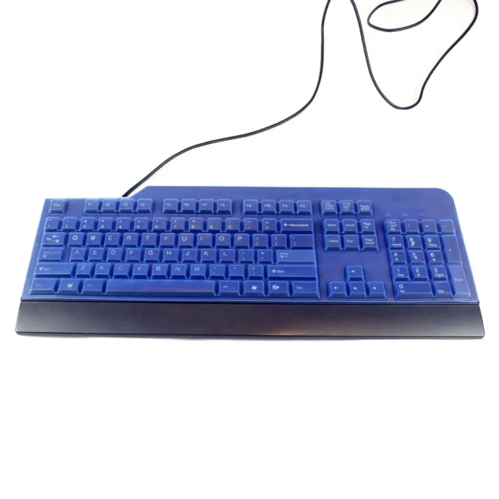 

New Universal Anti-Dust Silicone Desktop Computer Keyboard Cover Skin Protector Film