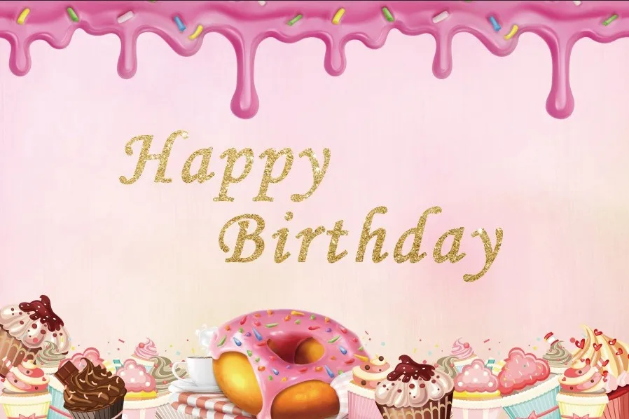 Laeacco Cartoon Cream Donut Cake Baby Birthday Party Photography Background Customized Photographic Backdrop For Photo Studio Laeacco Cartoon Cream Donut Cake Baby Birthday Party Photography Background Customized Photographic Backdrop For Photo Studio