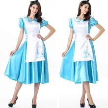 Trajes de la criada de halloween alice in wonderland traje traje criadas womenadult lolita fancy dress cosplay para womengirle0045