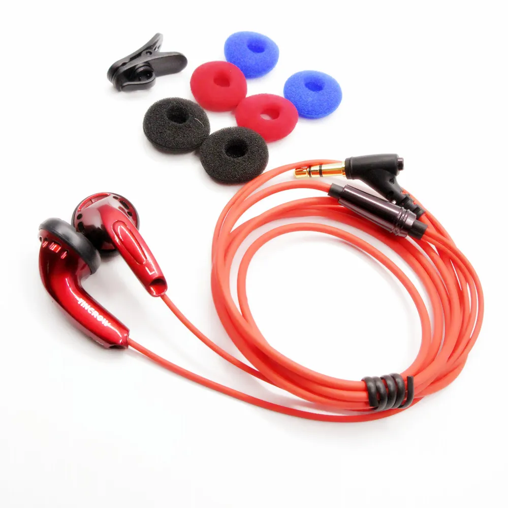 YINCROW X6 3,5 мм наушники-вкладыши Наушники плоской головкой наушники Профессиональный лихорадка HIFI без микрофона для iphone - Цвет: Red