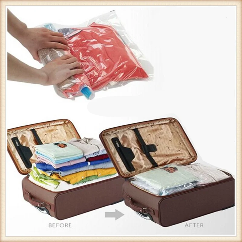 10pcs/lot Storage Bag Vacuum Compression Bags Travel Pouch Package Sorting Clothes Holding ...