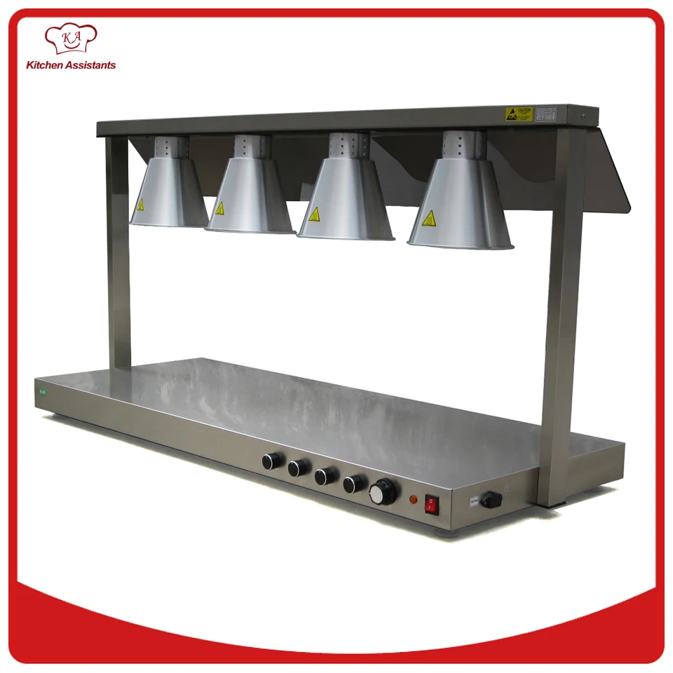 

DR4 Free standing high performance food warmer four warm lamp for commercial use
