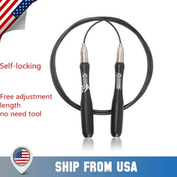 

Power Guidance Jump Rope Adjustable Self-locking Professional Speed Skipping Rope 360 Degree Spin for Boxing and MMA Workouts