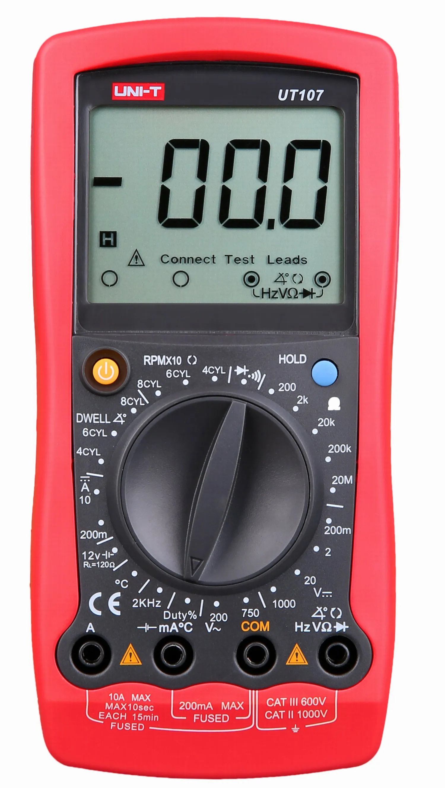 10A Multimeter UNI-T UT105 Handheld Automotive Multipurpose Meter 