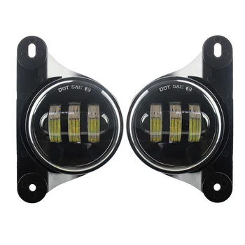 

2pcs 4 inch LED Fog Light Projector Driving Light for 10th Anniversary Front Bumper of Jeep Wrangler JK 07-17 Fog Headlight