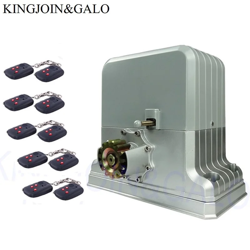 Max Driving 1800kgs Automatic Sliding Gate Opener Operator Kit with 10pcs Remote Control for access control system