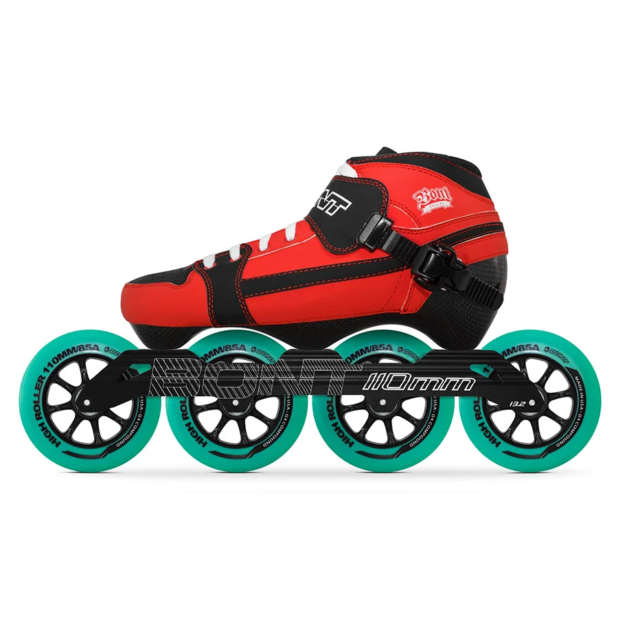 

100% Original Bont Pursuit 3PT Speed Inline Skates Heatmoldable Carbon Fiber Boot S-frame 110mm Highroller Wheel Skating Patines