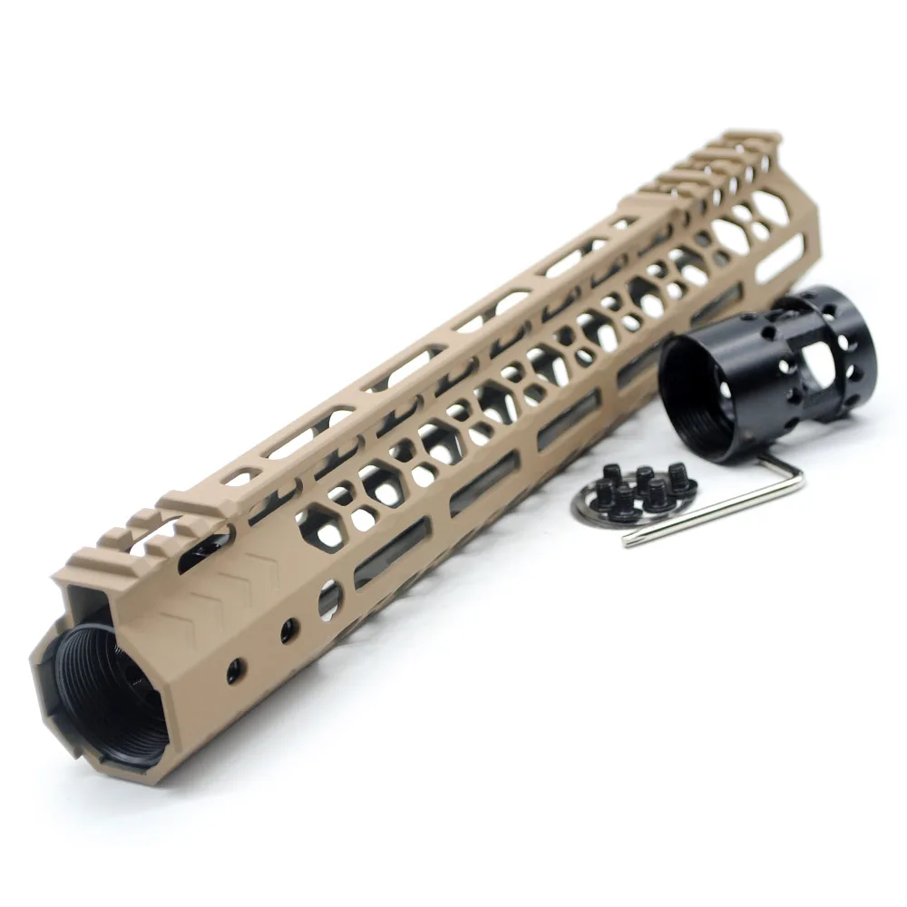 Aplus 12 ''дюймовый Сверхлегкий стиль M-lok Handguard реечное трубчатое Цевье Picatinny Mount System_fit. 223/5. 56/AR-15 загар напечатанный