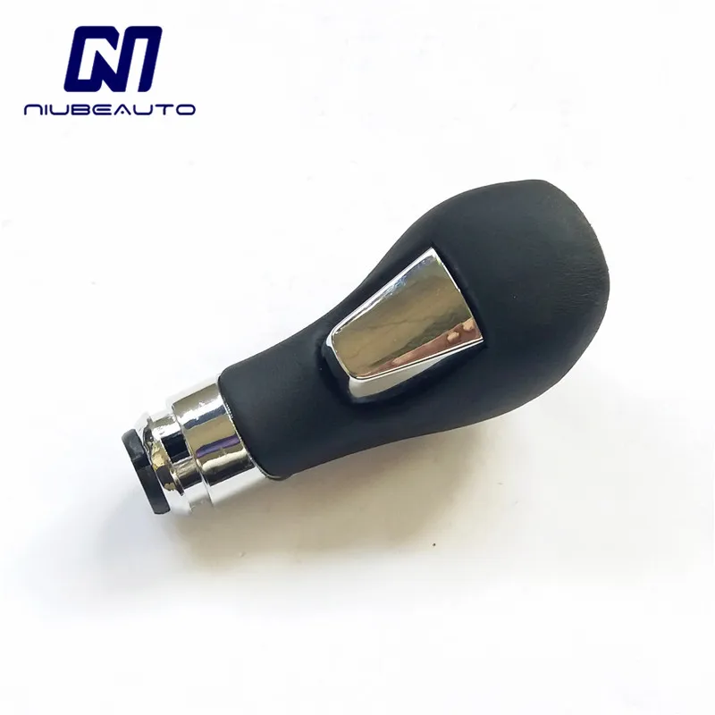 Black PU Leather Automatic Gear Shift Shifter Lever Stick Knob For Opel Vauxhall Buick Regal 20986270 2