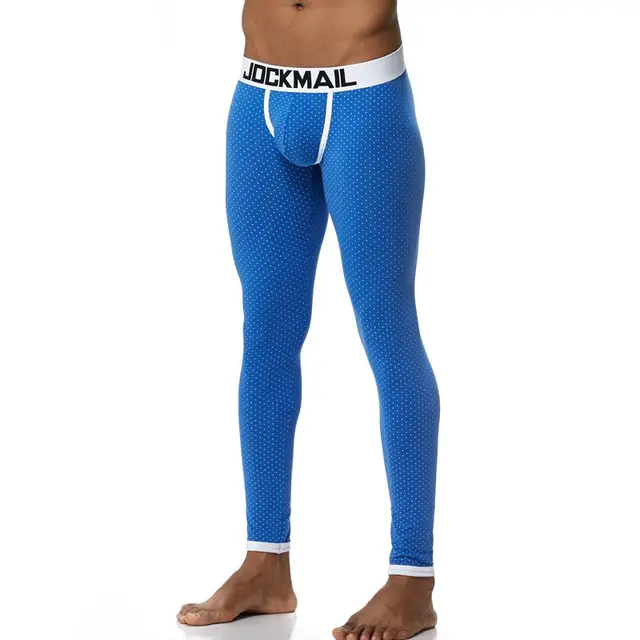 JOCKMAIL Brand Men Long Johns Cotton Thermal Underwear Men Warm Long Johns Leggings Pants High Quality