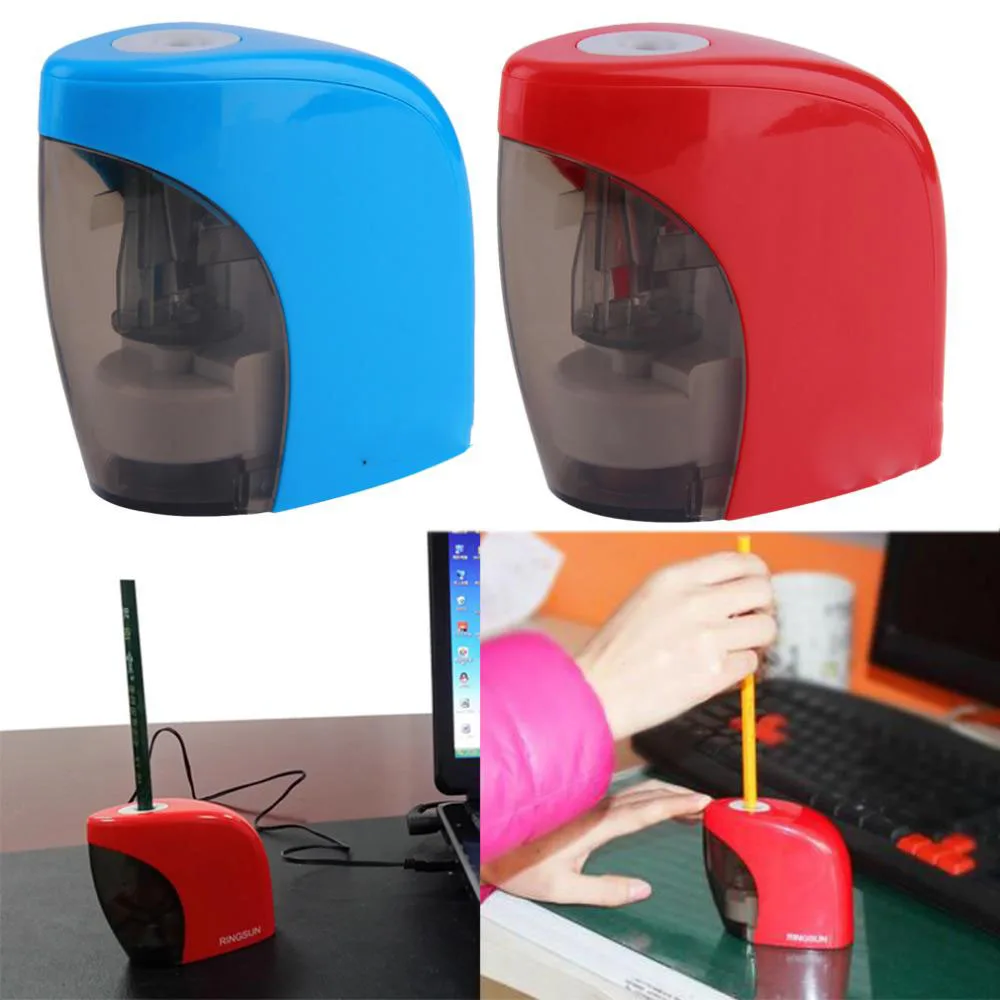 1PCS Automatic Electric Battery Touch Switch USB or Battery Operated Pencil Sharpener For Home Office School Office Supply