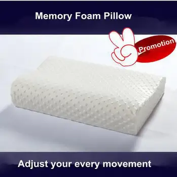 

55X35CM Memory Foam Pillow Cervical Neck Protector Bed Pillow Removable Zipper Cover