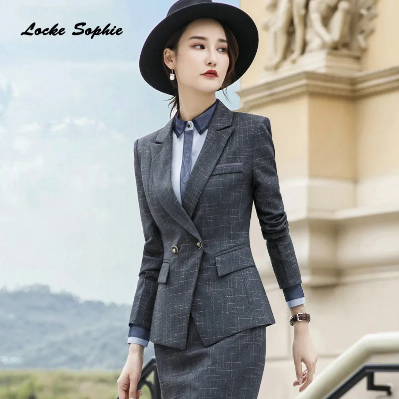 1pcs Women Plus size Blazers coats 2019 Summer cotton blend plaid Slim fit Small Suits jackets ladies Skinny Blazers Suits coats