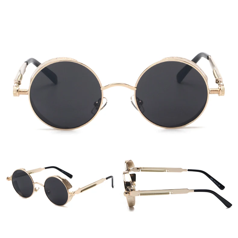 round steampunk sunglasses 900023 details (5)