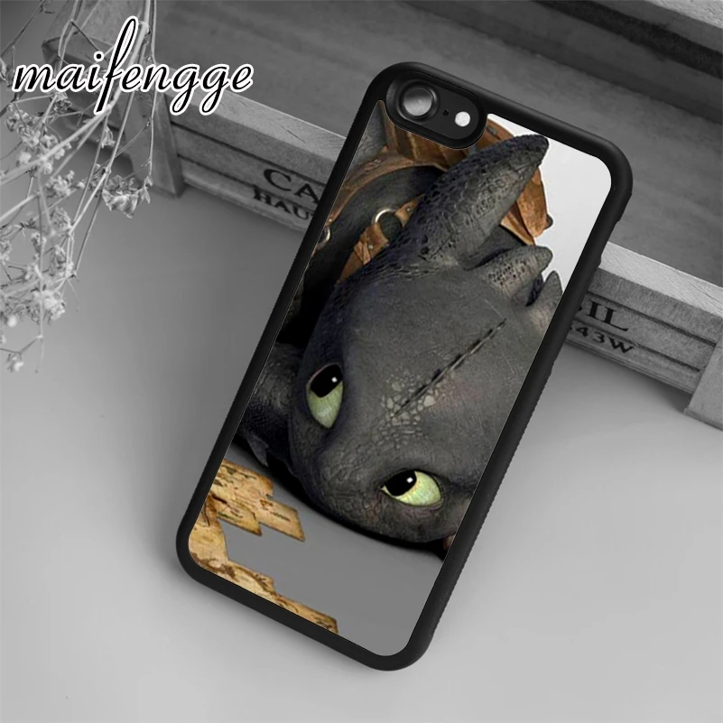 

maifengge Lovely Toothless How to Train Your Dragon Case For iPhone 6 6S 7 8 Plus X 5 5S SE Case cover for Samsung S5 S6 S7 edge