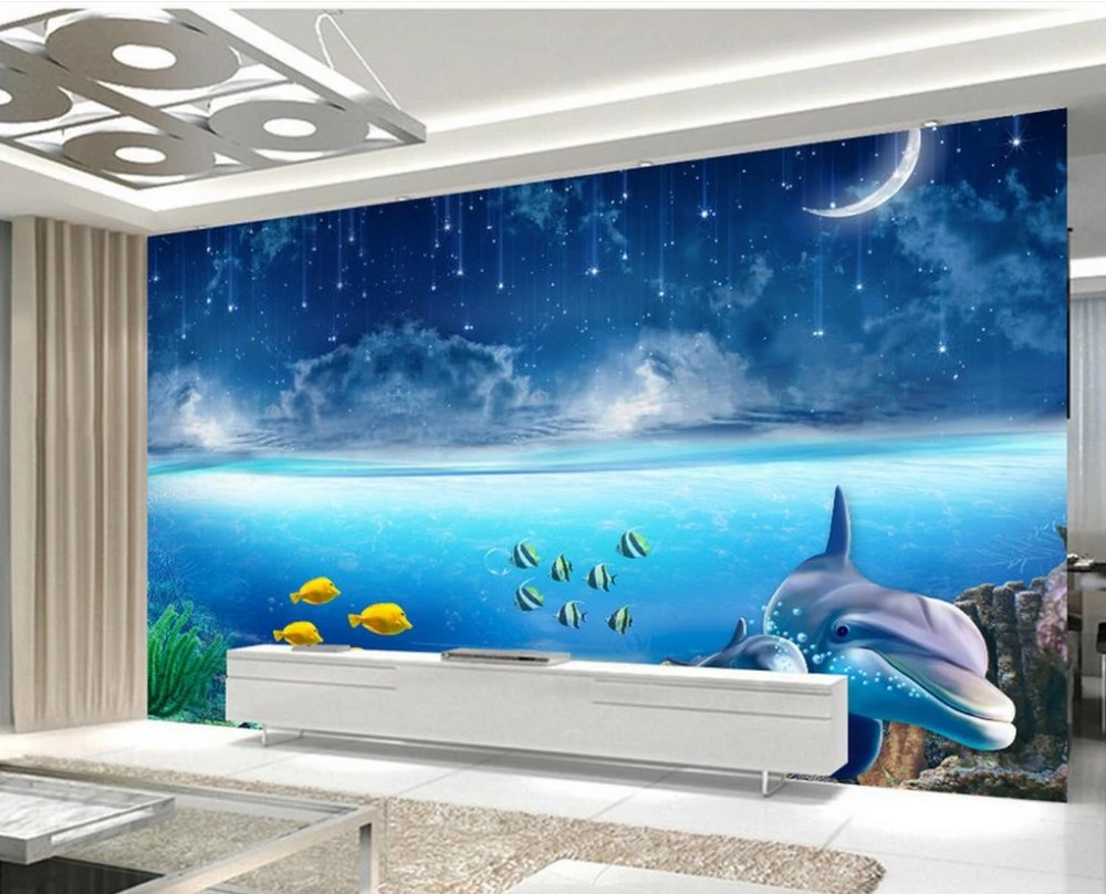 写真壁壁画壁紙美しい風景壁紙水中世界の3dテレビの背景 Beautiful Sceneries Wallpaper Scenery Wallpaperworlds 3d Aliexpress