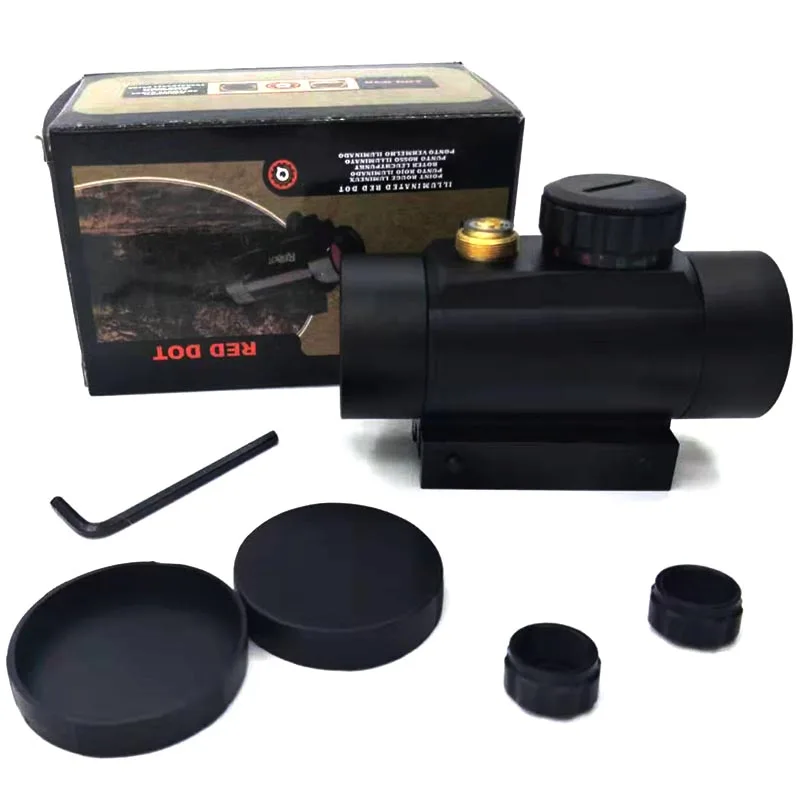 التكتيكية 1X40 الأحمر الأخضر نقطة النطاق البصري البصرية تلسكوب الموازاة الصيد الثلاثية الأبعاد لاطلاق النار بندقية الادسنس 11/20 مللي متر السكك...