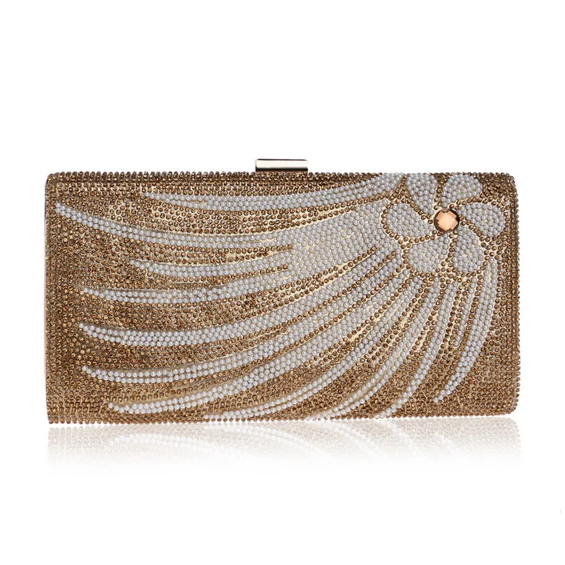 Fashion Designer Women Noble Vintage Pearl Party Prom Evening Bag