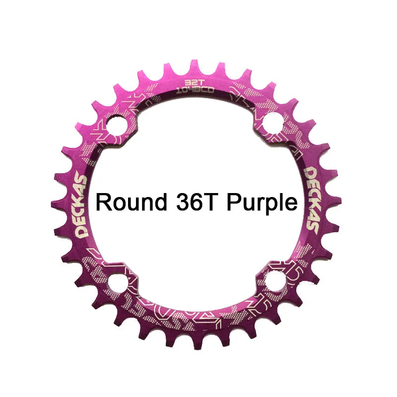Bike Crank 104BCD Narrow Wide Crankset Single Plate MTB Chainring Bicycle Chainwheel Bike Circle Round Shape 1