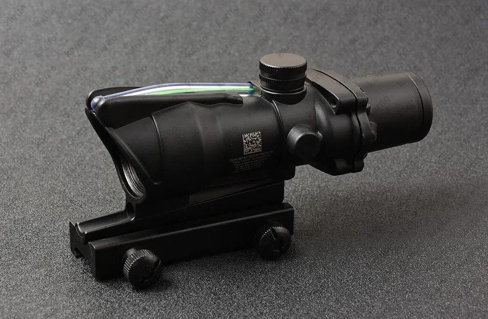

Tactical Trijicon ACOG style green Fiber 4x32 Rifle Scope for picatinny rail mount base hunting shooting M7184