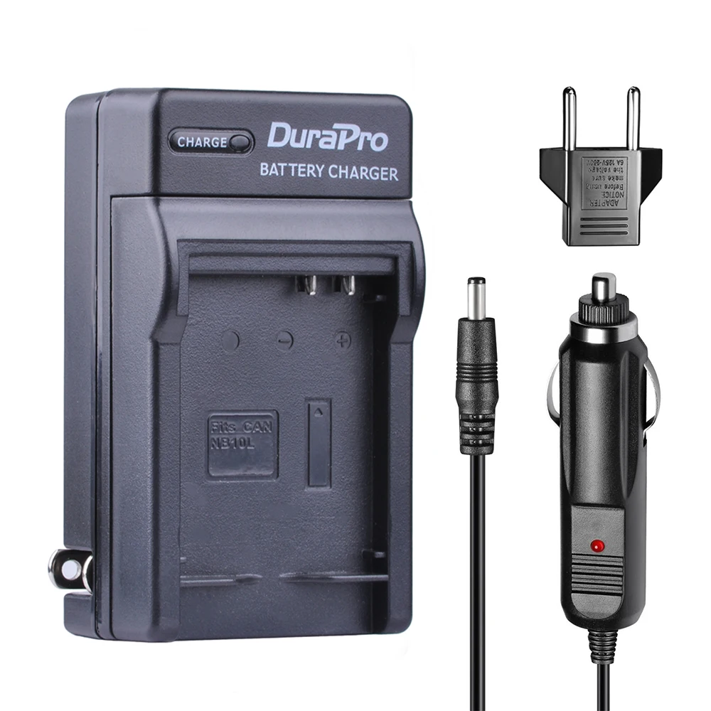 1pc Nb10l Nb 10l Nb10l Battery Charger Wall / Car Charger + Eu Plug For Canon G1x G15 G16