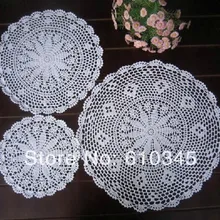 Ручное вязание крючком doliy циновка таблицы, хлопок серовато-бежевая салфетка, Настольный коврик, каботажное судно, подставка 3 шт./компл