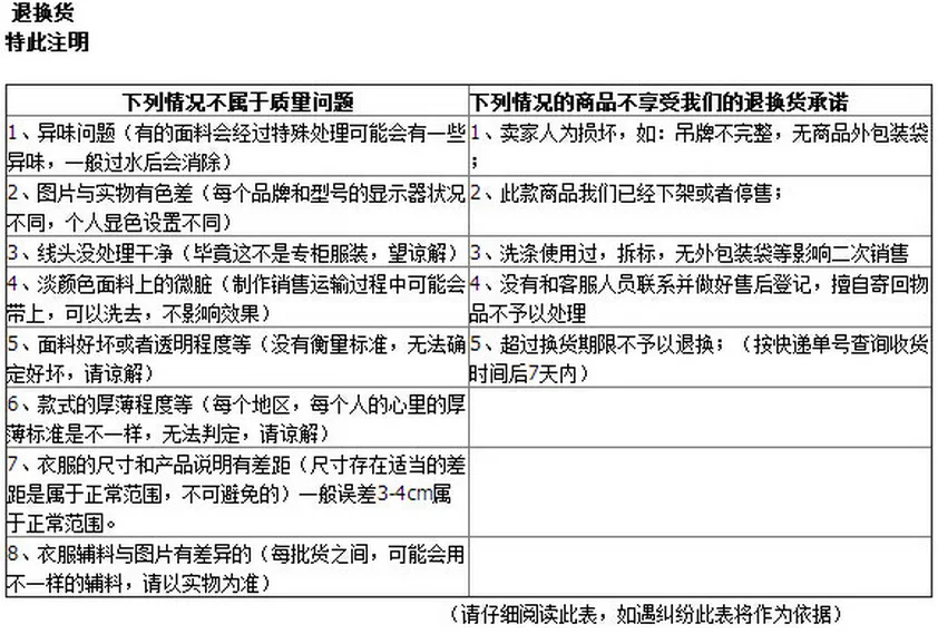 退换货