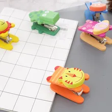 MIRUI милые деревянные мини-степлер № 10 мультфильм животных Руководство степлер студентов канцелярские школьные принадлежности для детей подарок