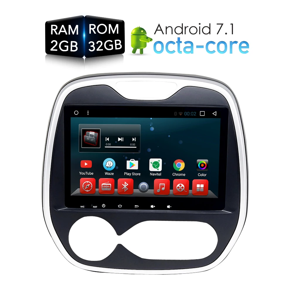 Android 7.1.1 dvd-плеер GPS ГЛОНАСС для Renault Captur Clio Samsung QM3 2011-2015 Мультимедиа Видео Радио
