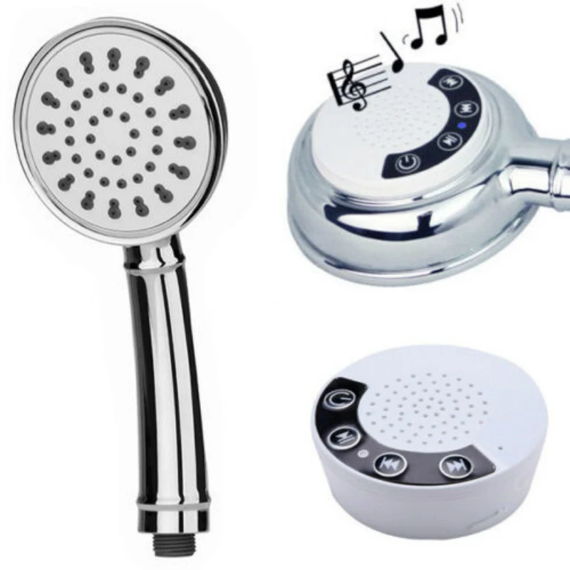 

New Smart Shower head Handheld Speaker Showerhead wireless Bluetooth speaker & mic high pressure ducha dfrkjhre chuveiro design