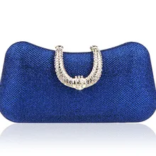 Дизайн, Синяя женская сумочка для банкета, клатч, вечерние сумки для невесты, женская сумочка на плечо с цепочкой, косметичка, Mujer Bolso 1022B