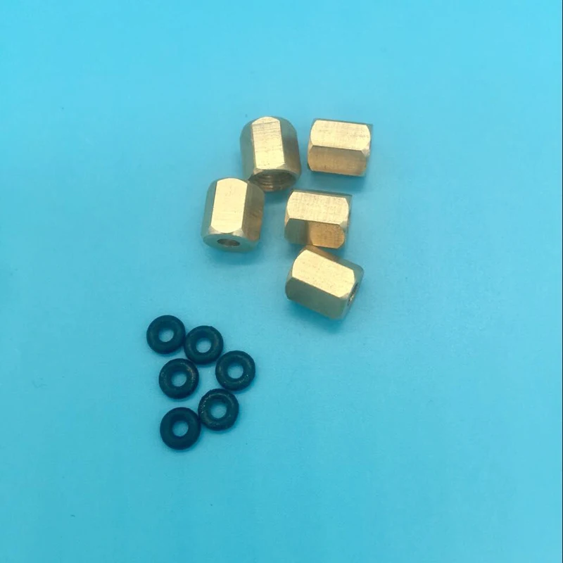 

Copper Screw with O-ring for small damper Ink tube 3*2mm For DX4 DX5 Roland Mutoh Mimaki plotter printer damper adapter 10pcs