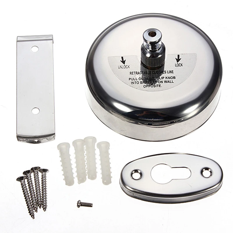 JX-LCLYL Stainless Steel Retractable Clothes Line Dryer Laundry Clothesline with Screws