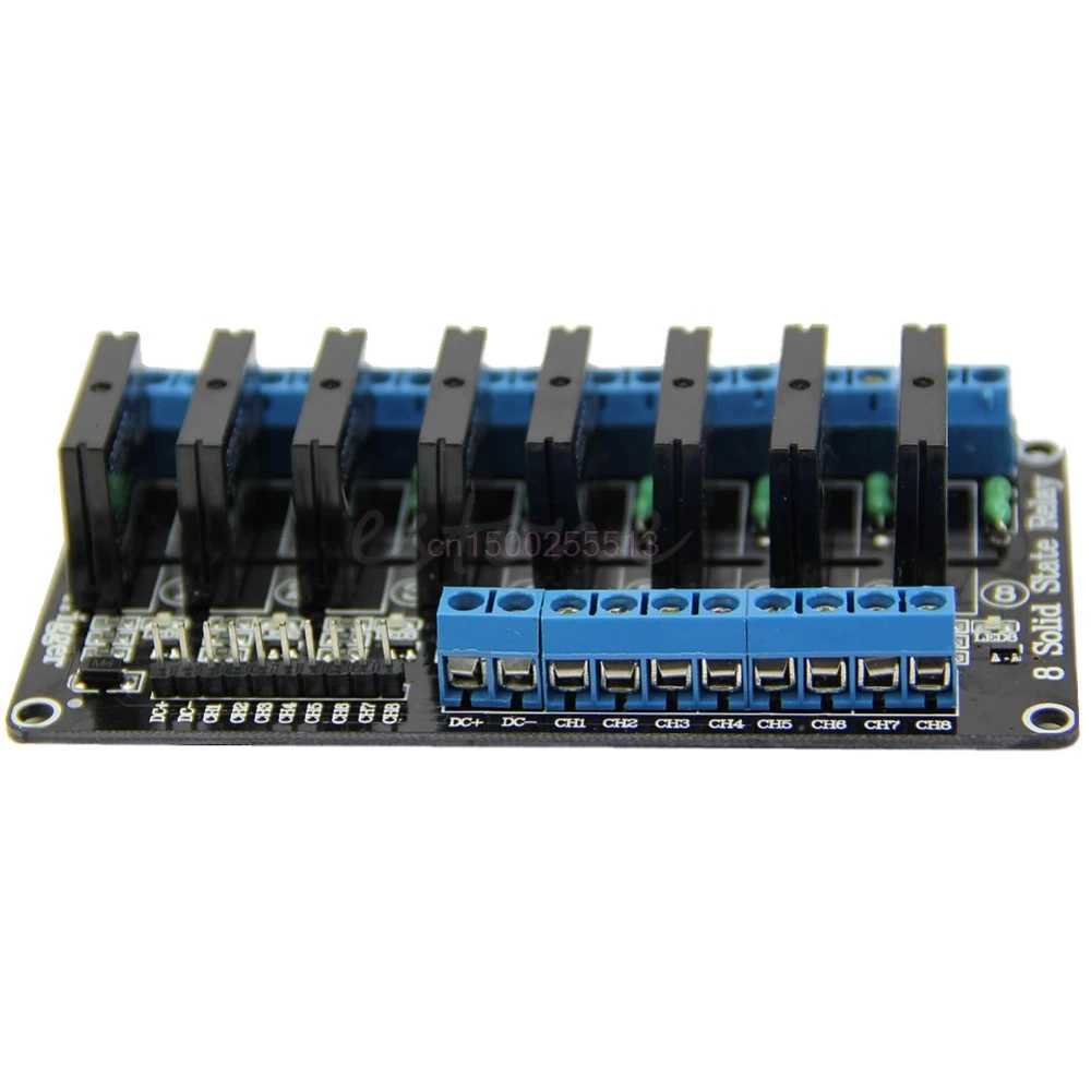 

5V 8 Channel Low Level Trigger Solid State Relay Module with Fuse For Arduino 250V2A