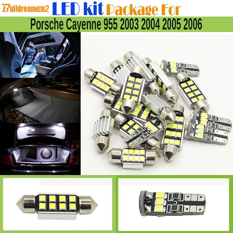 Buildreamen2 23 x автомобильная светодиодная лампа 2835 SMD Canbus комплект светодиодов
