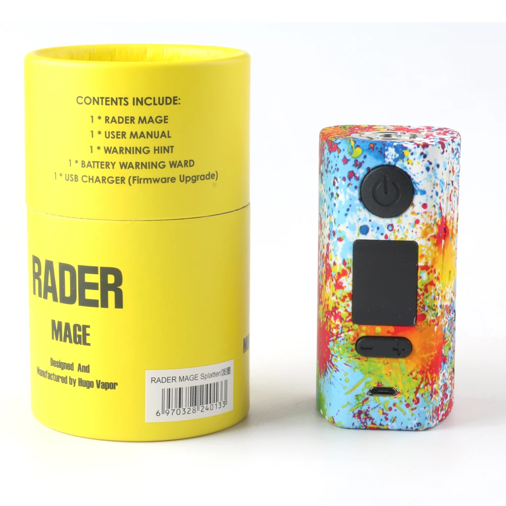 Оригинальный Hugo Vapor электронная сигарета Rader Mage 218 Вт коробка мод поддержка