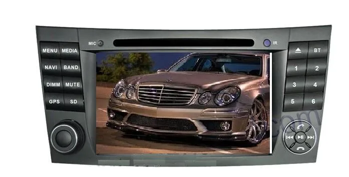 

7 inch 2 din car dvd player for Benz W211 with gps navigation radio stereo bluetooth canbus RDS FM 1080P IPOD original UI