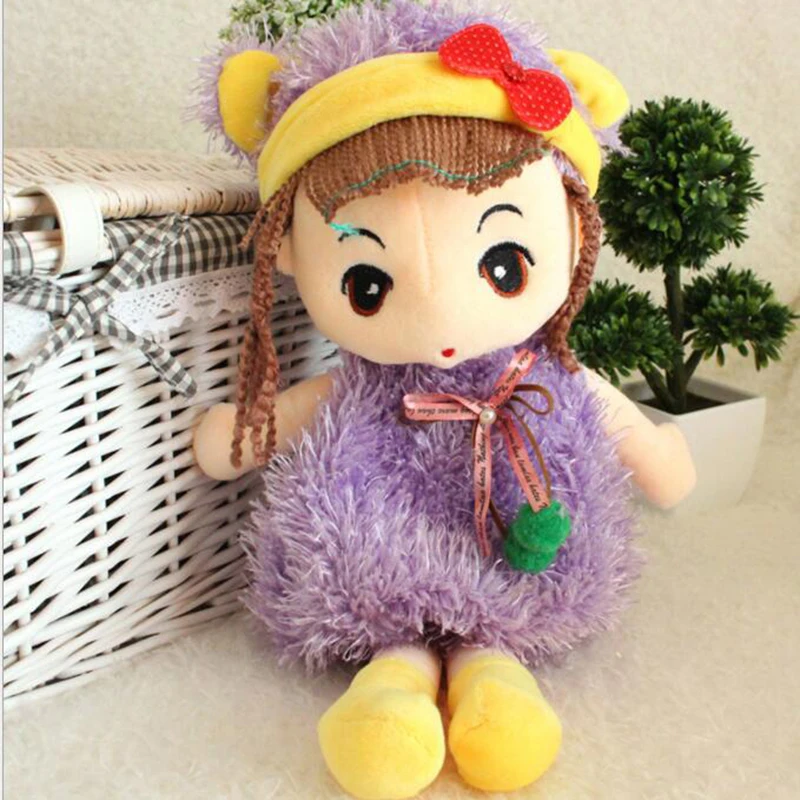 

2016 New 70cm Cute Little Girl Doll plush Toys Super Meng Princess Dolls Filled Halloween puzzle Child Gift Free Door x184