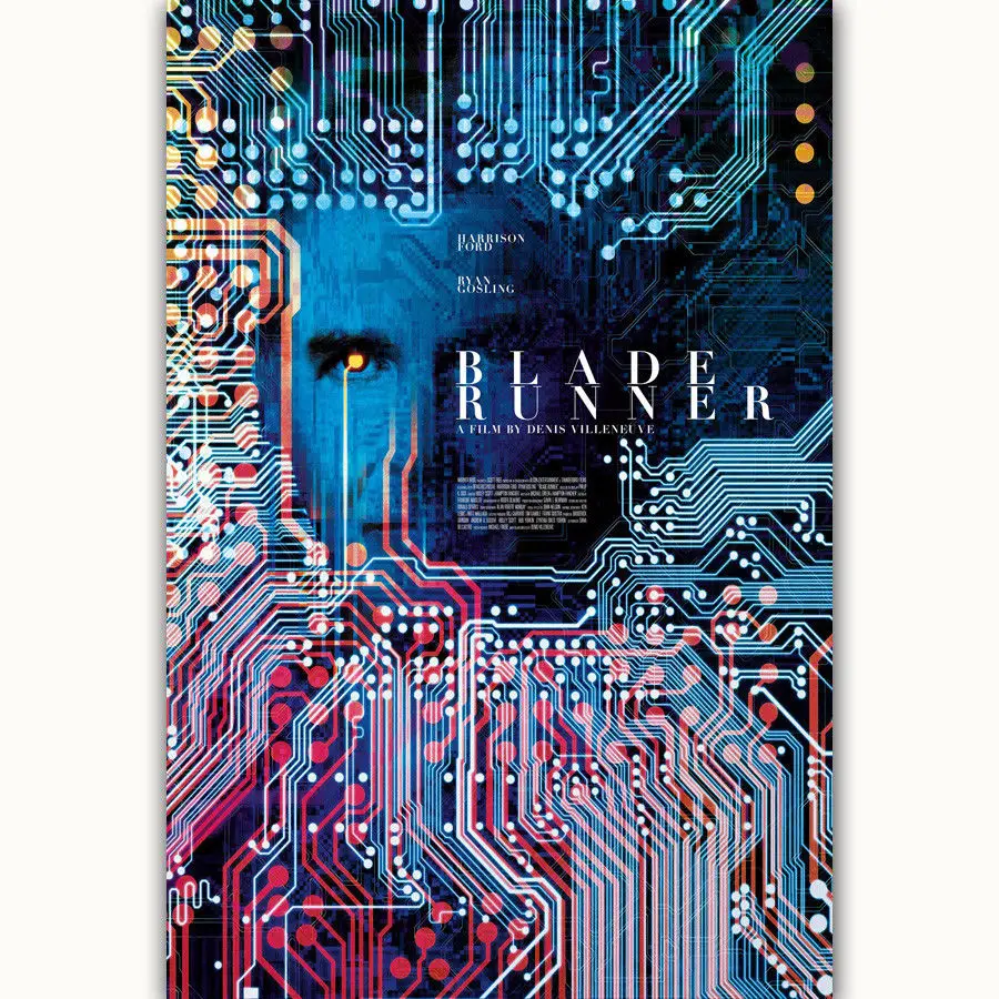 Hot New 2017 Movie Blade Runner 2049 Fighting 2-Silk Art Poster Wall Sicker Decoration Gift